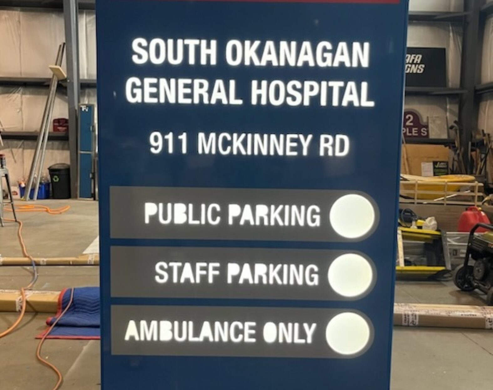 Health Unit Sign Interior Health Signs | Projects | JAFA Signs