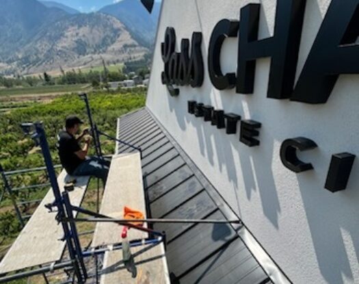 1 channel letter install jafa signs