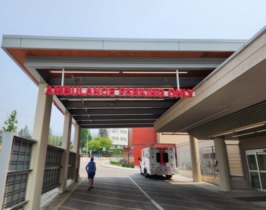 Ambulance Parking Illuminated Sign raceway