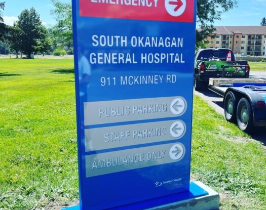 Hospital signs okanagan