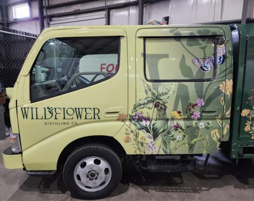 Wildflower truck wrap 6