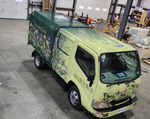 Wildflower truck wrap 8
