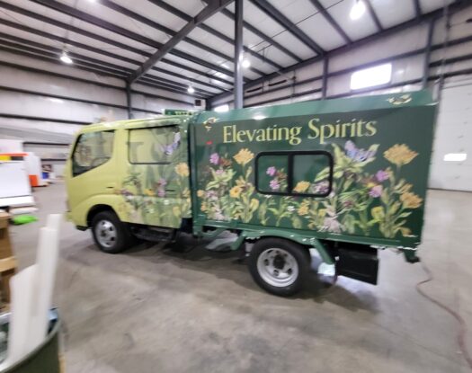 Wildflower truck wrap 9